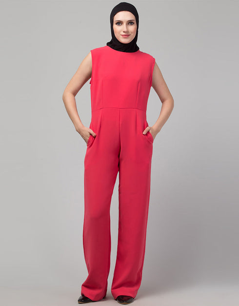 Women Black Matt Nida With Red Boder Abaya Additional Angles